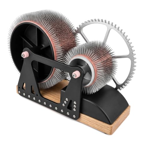 Wool Carding Machine, Manual Wool Fiber Drum Combing Wheel for DIY Fiber Prep, Sheep Fleece Drum Carder, Fast Color Mixing, Combing, Spinning, for DIY Craft Make Felt Animals