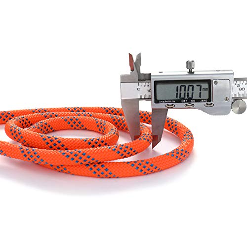 Static Climbing Ropes 35FT,50FT,100FT,150FT,200FT,250FT(Diam 10mm,16mm) - color: Orange(diam 10mm), size: 200 FT