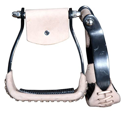 HILASON Anodized Aluminum Barrel Racing Stirrups 5"
