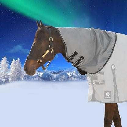 Equinavia Arktis Turnout Neck Cover No Fill | 1200 Denier - Carbon Gray - L - color: Carbon Gray, size: L