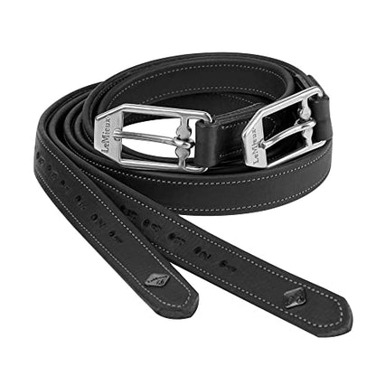 LeMieux Vector Stirrup Leather - color: Black, size: 57"