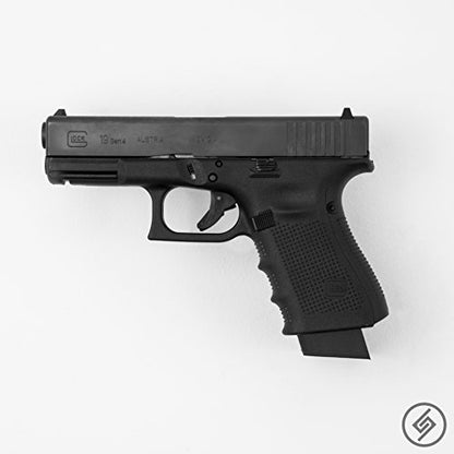 Spartan Mounts Compatible with Glock Pistols | Pistol Wall Display Mounting Hook | Gun Safe Wall Storage Organization System | Unique Low Profile Design | Made in USA - style: G 17 19 26 31 32 33 34 45 [Left]