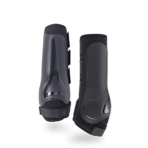 Kavallerie Classic Tendon Boots, Impact-Absorbing Material, Breathable & Evenly Distribute Pressure, Protect Tendon and Ligaments, Anti-Slip, Anti- Sore and Moisture Repellant Show Jumping Boots - color: Support Boots(Pro-K), Black