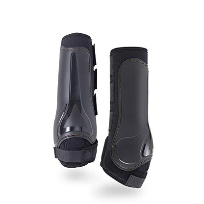 Kavallerie Classic Tendon Boots, Impact-Absorbing Material, Breathable & Evenly Distribute Pressure, Protect Tendon and Ligaments, Anti-Slip, Anti- Sore and Moisture Repellant Show Jumping Boots - color: Support Boots(Pro-K), Black