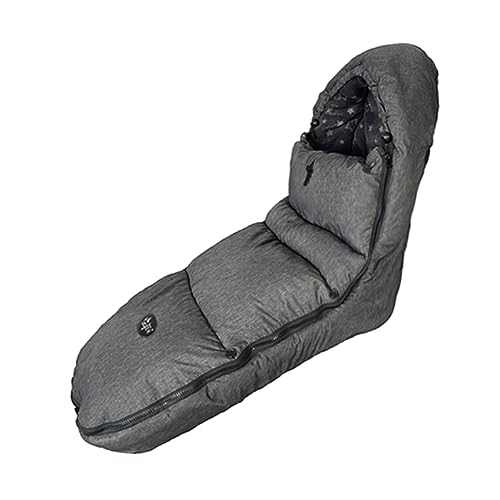 CozyMe Stroller Footmuff, Stroller Hooded Blanket for Toddler, Stroller Bunting Bag with Multi Purpose Fleece Lined Warm Winter Stroller Cover, M6-4T,Heather Grey - color: grey