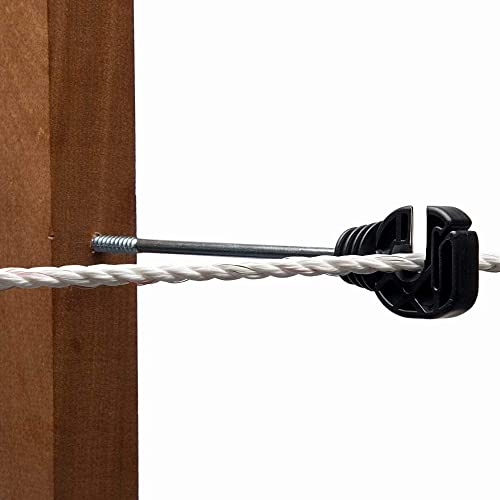 Electric Fencing Premium Stand Off/Long Arm Multi Purpose Insulator for Polywire/Polytape/Rope/Wire PK50 - size: PK50