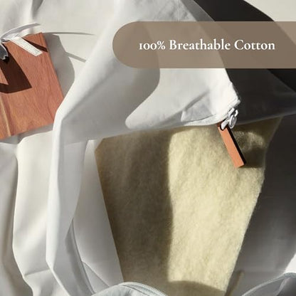 Delicates, Cashmere Wool Sweater Storage Bag Pouch Set with integrated Cedar Wood (Wool) - style: Wool