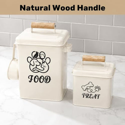 Airtight Dog Treat Container Set of 2 - color: White