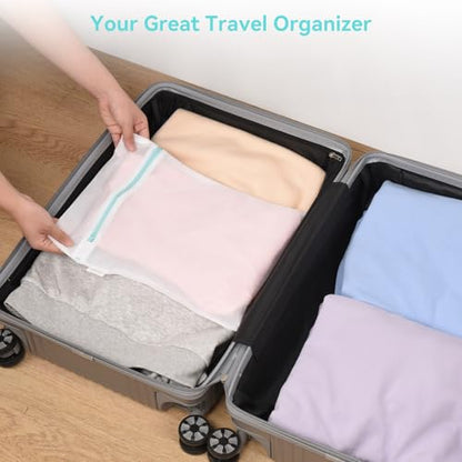 OTraki Mesh Laundry Bag for Delicates 12x16 inch Small Laundry Wash Bags for Washing Machine with Reinforced Zipper for Delicates Bra Socks Underwear, Don't Drying, Melting 140-176℉ White - size: 12 x 16 inch