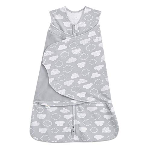 HALO 100% Cotton Sleepsack Swaddle, 3-Way Adjustable Wearable Blanket, TOG 1.5, Clouds, Small, 3-6 Months - color: Clouds, size: Small (Pack of 1)