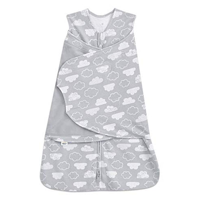 HALO 100% Cotton Sleepsack Swaddle, 3-Way Adjustable Wearable Blanket, TOG 1.5, Clouds, Small, 3-6 Months - color: Clouds, size: Small (Pack of 1)