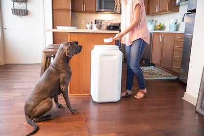 Vittles Vault Traditional Dog and Cat Food Container + Scoop, Gray, 80lbs - size: 80 Pounds