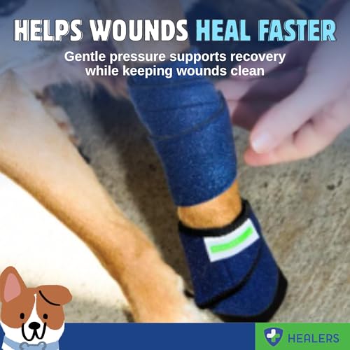 Healers PetCare Dog Leg Wrap with Gauze Insert, Medium 24-Inch - size: Medium, 24-Inch
