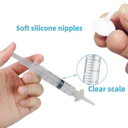 Kitten Nipples for Feeding Puppy Bottle with Nipple and Syringe