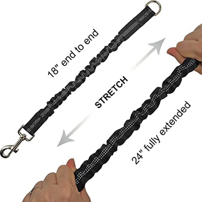 8FT Dog Tie-Out Rope + Bungee Dog Leash Extension