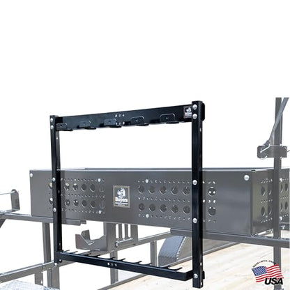 Buyers Products LT46 Vertical Rack for Enclosed Landscape Trailers & Garage or Shed Walls Holds 5 Hand Tools, Accessories For Open & Closed Landscape Trailers, Landscape Tools