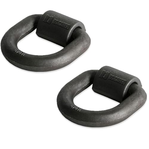 DC Cargo Mall Weld-On D Ring 1" Trailer Tie-Down Anchors (2 Pack) – Super Heavy-Duty Forged Steel, 46,800 lb. Breaking Strength (ABS Rated) - size: 1"