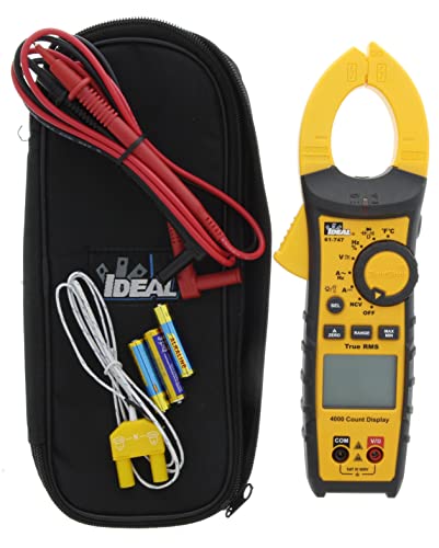 Ideal Electrical 61-747 TightSight Clamp Meter, 400A AC/DC, 600V TRMS