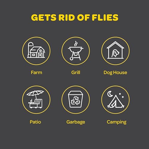 Outdoor Fly Trap [Set of 2] Fly Traps with Dissolvable Non-Toxic Bait - Fly Repellent for Outdoor Use Only - Controls Flies for Patios, Barns, Ranches Etc. Hanging Fly Traps with Tie Included - style: 2 Traps