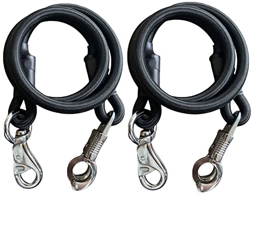 Majestic Ally Bungee Horse Trailer, Black - color: Black, size: 36 inch