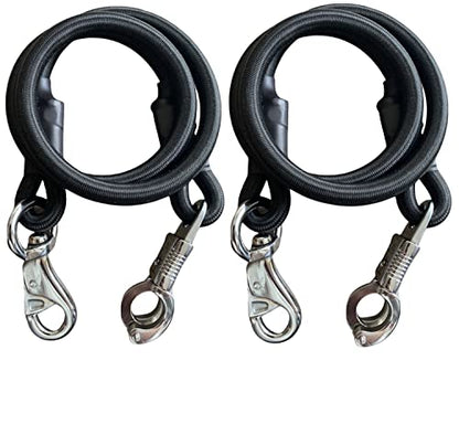 Majestic Ally Bungee Horse Trailer, Black - color: Black, size: 36 inch