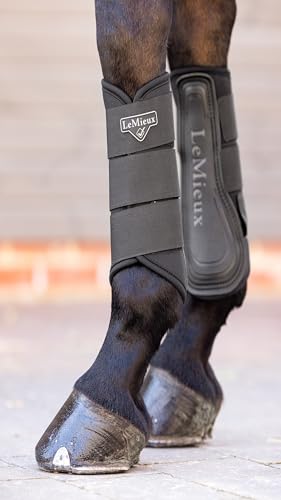 LeMieux Carbon Mesh Wrap Support Horse Boots - Protective Gear and Training Equipment - Equine Boots, Wraps & Accessories - color: Black