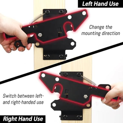 Heavy Duty Self Closing Gate Hinge & Self Locking Latch Hardware Kit, 1Pack