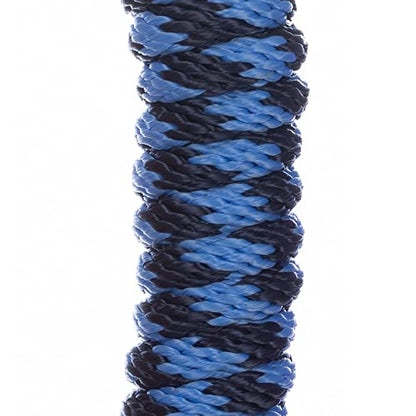 Equinavia Stella 8' Lead Rope with Snap Buckle - Light Blue/Navy - One Size - color: Light Blue/Navy