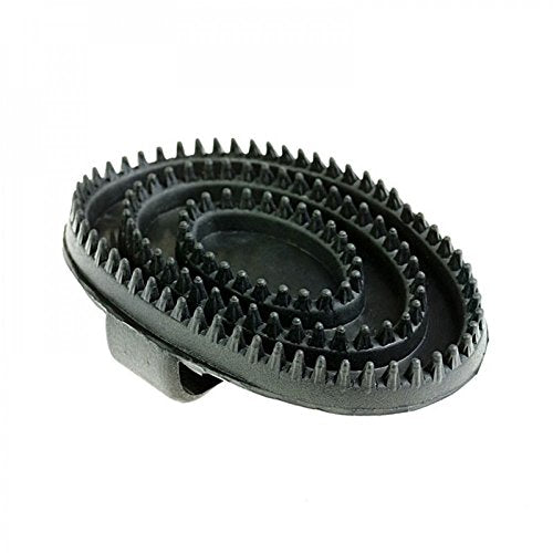 Horze Rubber Curry Comb - Black - One Size - color: Black