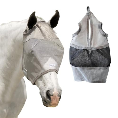Warmblood Fly Mask Without Ears, UV Protection, Oversize