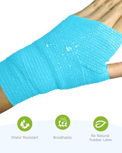 FriCARE Self Adhesive Bandage Wrap, Medical Tape in First Aid Kit | Elastic Cohesive Bandages for Sports/Vet/Wrist Ankle Wounds, 2 Inches X 5 Yards, Latex-free 6 Rolls, Kismet Dream - color: Kismet Dream