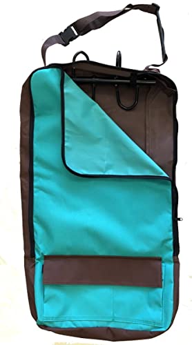 AJ Tack Deluxe Bridle Bag with Hooks, 600D Nylon, 16x30 Green