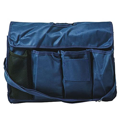 Dura-Tech X-Large Universal Grooming Tote | Color Navy | Ample Storage for Grooming Essentials | Keeps Items Clean with Dust Cover | Non-Collapsing Inside Pockets | Adjustable Shoulder Strap - color: Navy