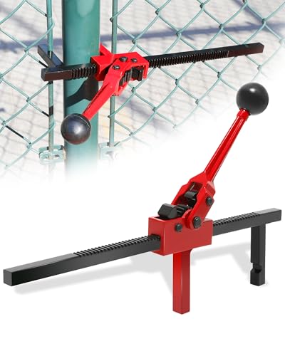 Chain Link Fence Stretcher Tool, Heavy Duty Chain Link Fence Puller for Woven Wire Fence, 3″–12″ Tension Range, with 5° Tilted Base & Hooked Groove, for Fixing Fences on Farms, Garden Barriers