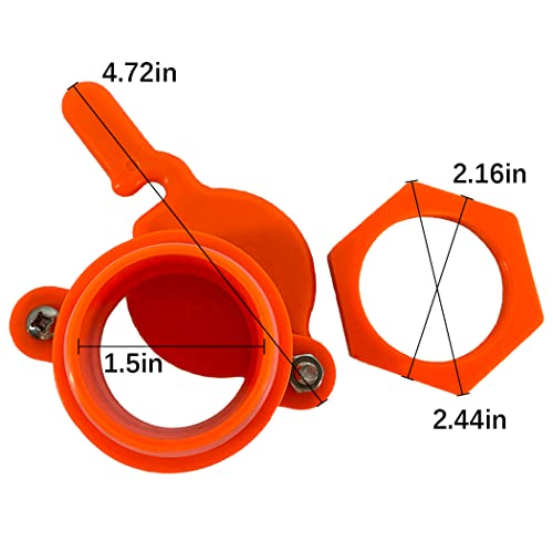 MayBee 4 Pack Honey Gate Valve for Extractor, Durable Nylon Honey Extractor Tap, Beekeeping Supplies - size: 4-Pack