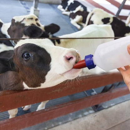 2 Pack Calf Nursing Bottle 1000ml, Livestock Feeding Bottle for Orphaned - size: 1000ml