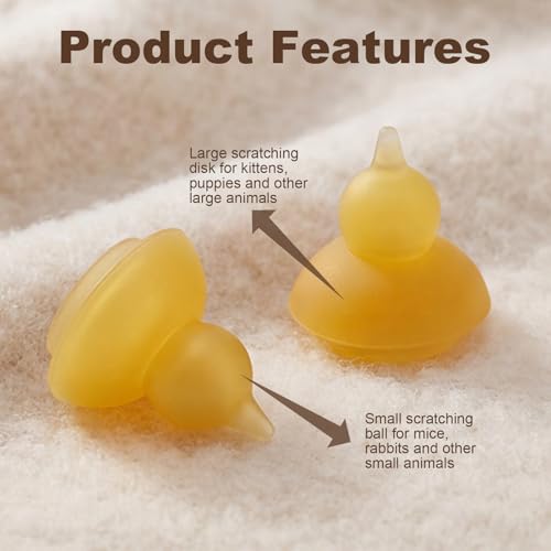 REDDOUDOU Kitten Nursing Bottle, Nipple for Kittens, Cat Feeding Bottle Kit, 1 Pet Milk Bottle + 4 Silicone Nipples, Newborn Kitten Feeding Kit for Puppies, Squirrels, Rabbits, Small Animals