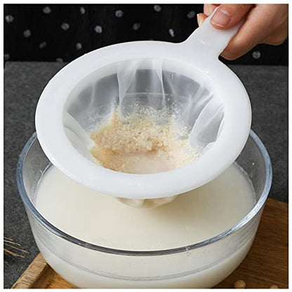 Kitchen Ultra-Fine Nylon Mesh Strainer 5.51 Inch (400 mesh) - size: 400 mesh