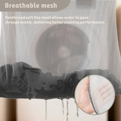 3 Pcs Premium Fine Mesh Laundry Bags, 3 Small 9 x 12 Inches Durable Laundry Wash Bags with Sturdy Zipper for Delicates, Laundry Bag for Delicates, Garment Bag for Washing Machine (3 Small) - size: Small