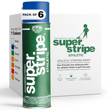 Fox Valley Athletic Field Striping Paint 18 oz Pack of 6, Blue - color: Athletic Blue