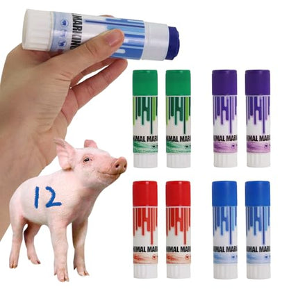 Livestock Marker Crayon 8PCS Waterproof Animal Marking Crayon