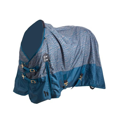 HORZE Nevada 600D Lightweight Waterproof Summer Horse Turnout Sheet - Legion Blue - 78 in
