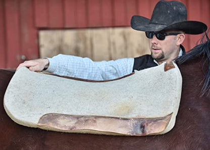 5 Star - 1 1/8" Extra Thick Rancher Western Saddle Pad - The Rancher Performer Full Skirt 32" x 32" This Horse Saddle Pad is Great for Ropers and Ranchers.