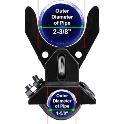 Push Style Pool Gate Latch for Chain Link 1-3/8" Gate Frames and 1-3/8" Gate Posts - CASE Qty 35 - size: 1-3/8" x 1-3/8" gate post - Case(35 Count)