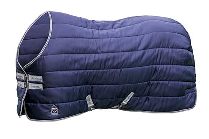 LeMieux Arika Stable-Tek 100g Blanket - Diamond Ripstop Outer - Breathable and Stain Repellent - Navy - 63" - size: 63"