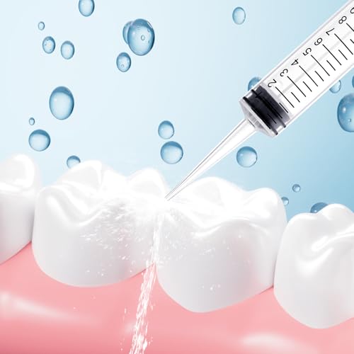 Wisdom Teeth Syringe, 12ml Dental Irrigation Syringe (10 Pack) - style: Straight Tip 10 Pack