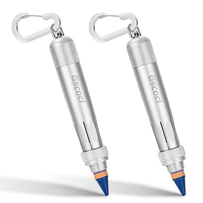 Aluminum Lumber Crayon Holder, 1/2 in Crayons, Silver 2 Pack - color: Silver-2