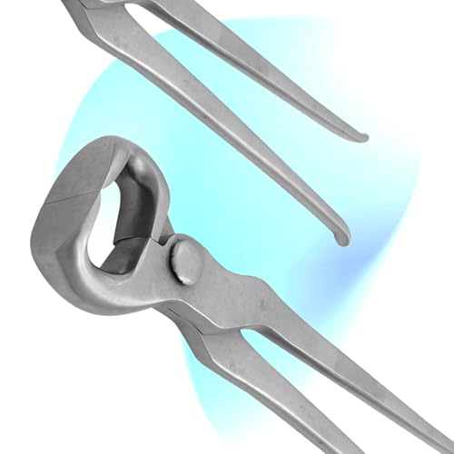 15" Curved Hoof Nipper, Carbon Steel & Chrome Vanadium Farrier Tool for Horses – Durable, Sharp & Rust-Resistant - size: 15"Curved Hoof Nipper