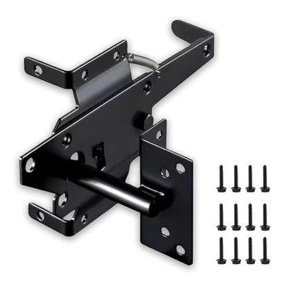 Heavy Duty Self Lock Double Fence Gate Latch for Outdoor Wooden and PVC Gate Locks Gate Hardware