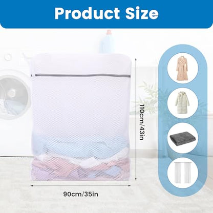 Dntorx 2 Pack XXX-Large Mesh Laundry Bags for Delicates, 35 x 43 Inches - size: 2 XXX-Large